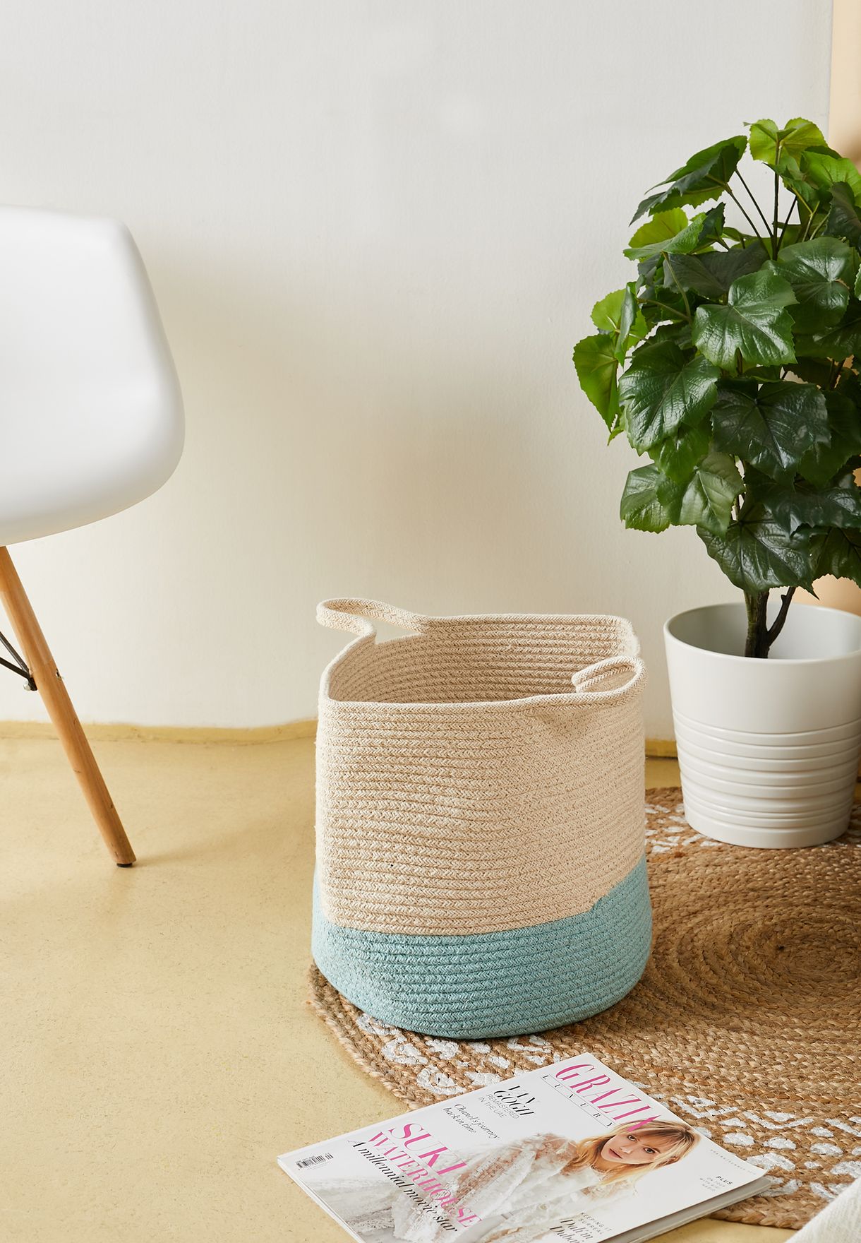 Shruti Blue Basket 30Cm