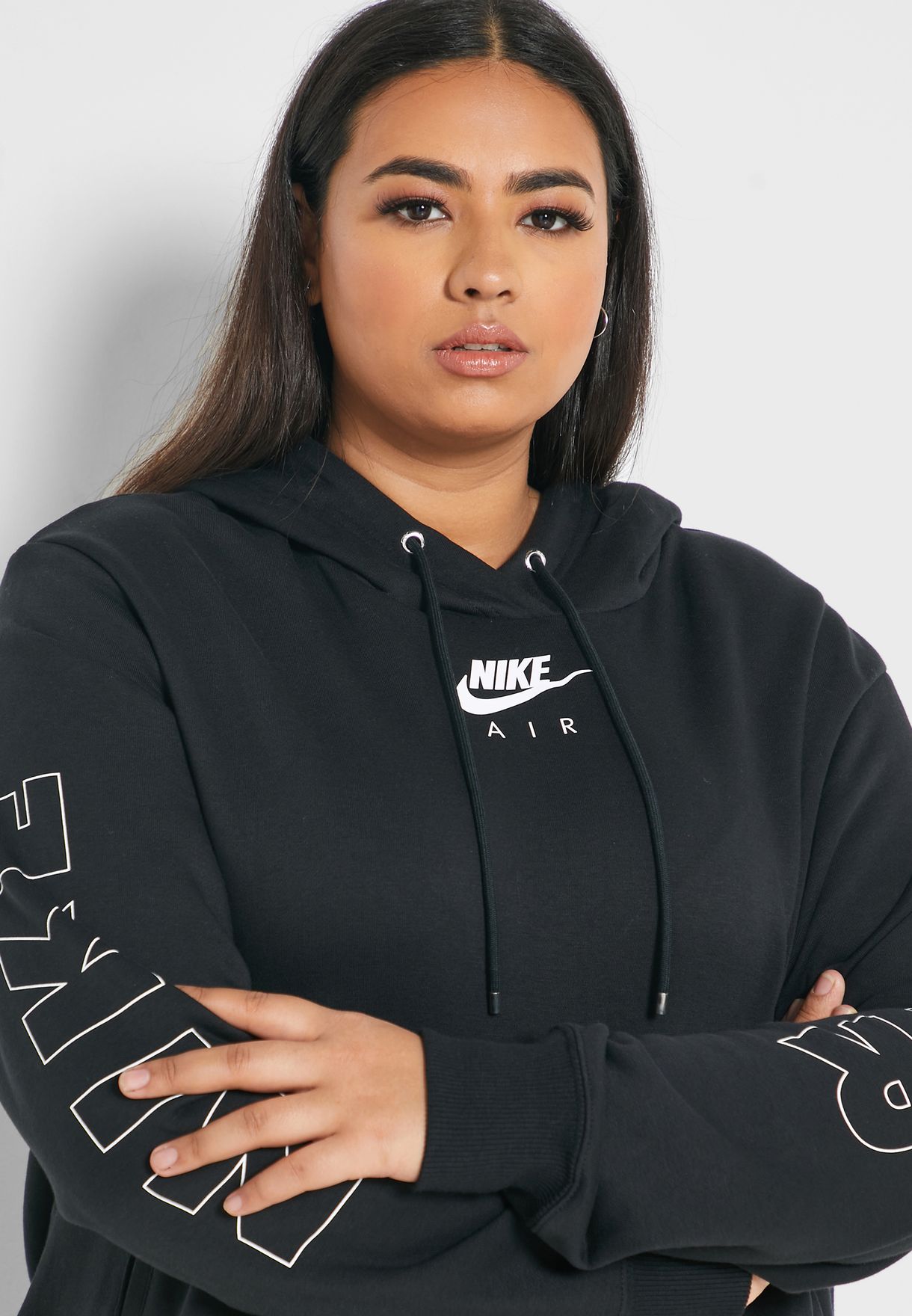 Buy Nike black NSW Air Fleece Hoodie for Women in MENA, Worldwide