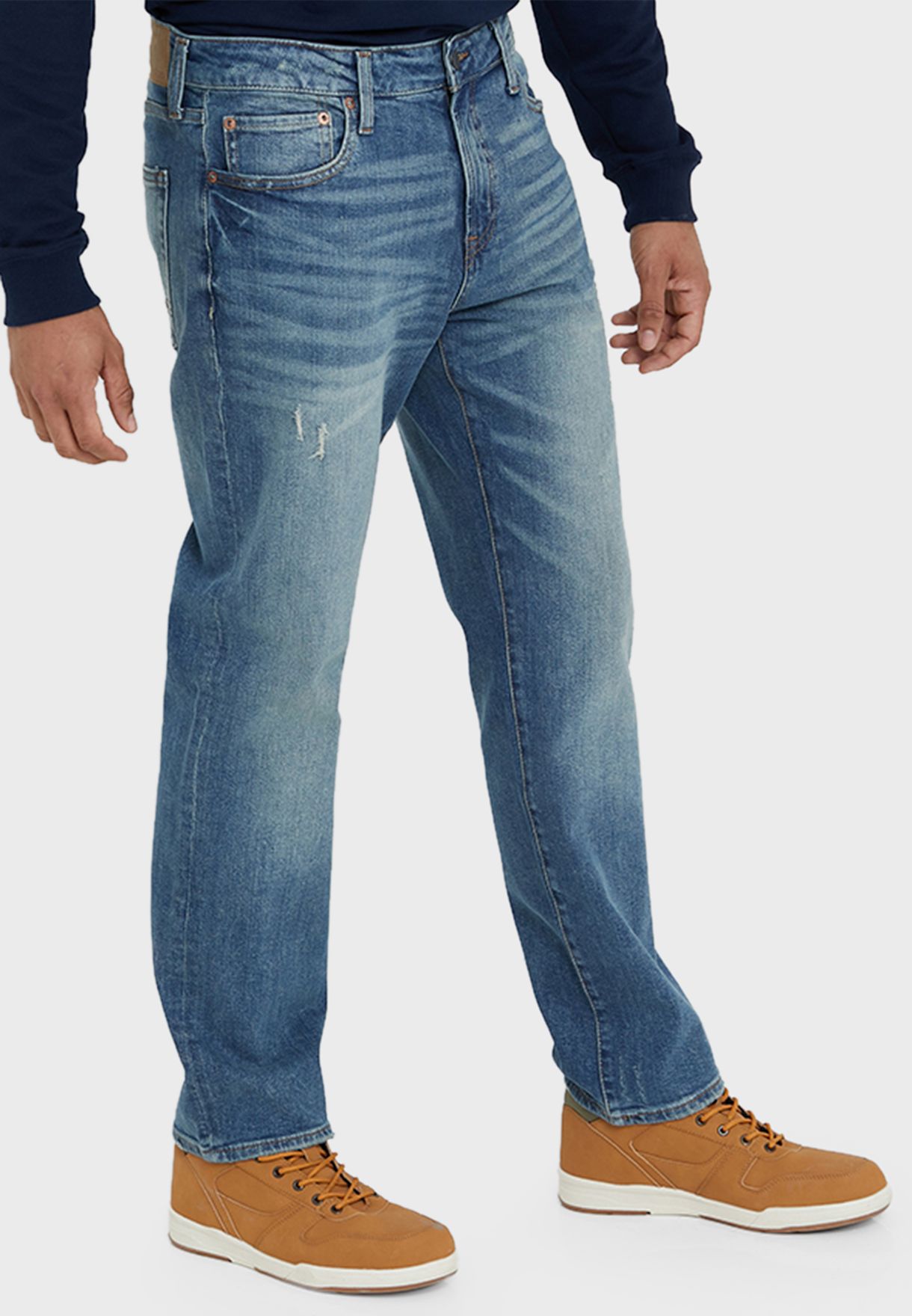 Buy Aeropostale blue Mid Wash Straight Fit Jeans for Men in Muscat, Salalah