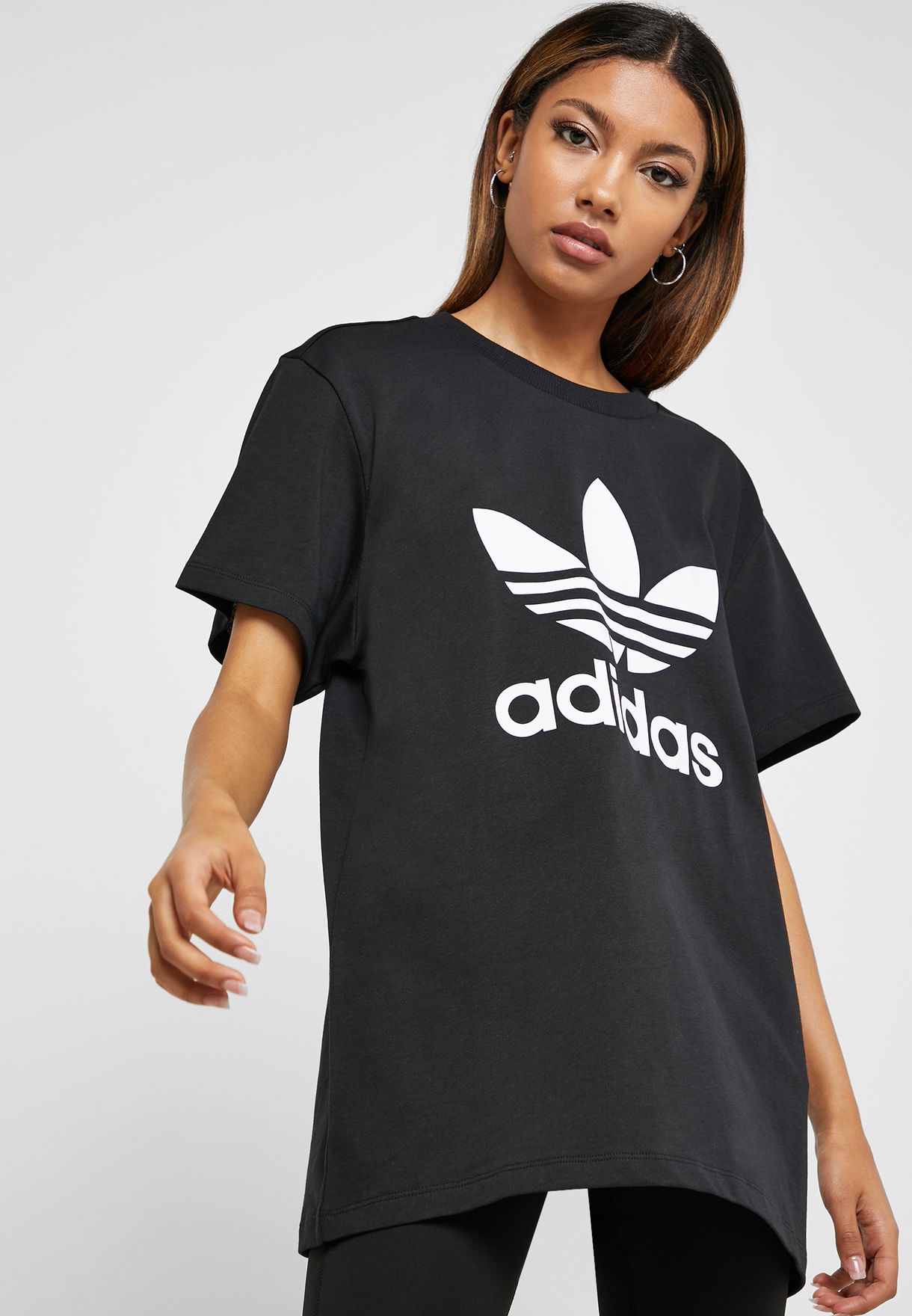 Buy adidas Originals black Adicolor Casual Women\u0026#39;s T-Shirt for Women in  MENA, Worldwide | DX2323