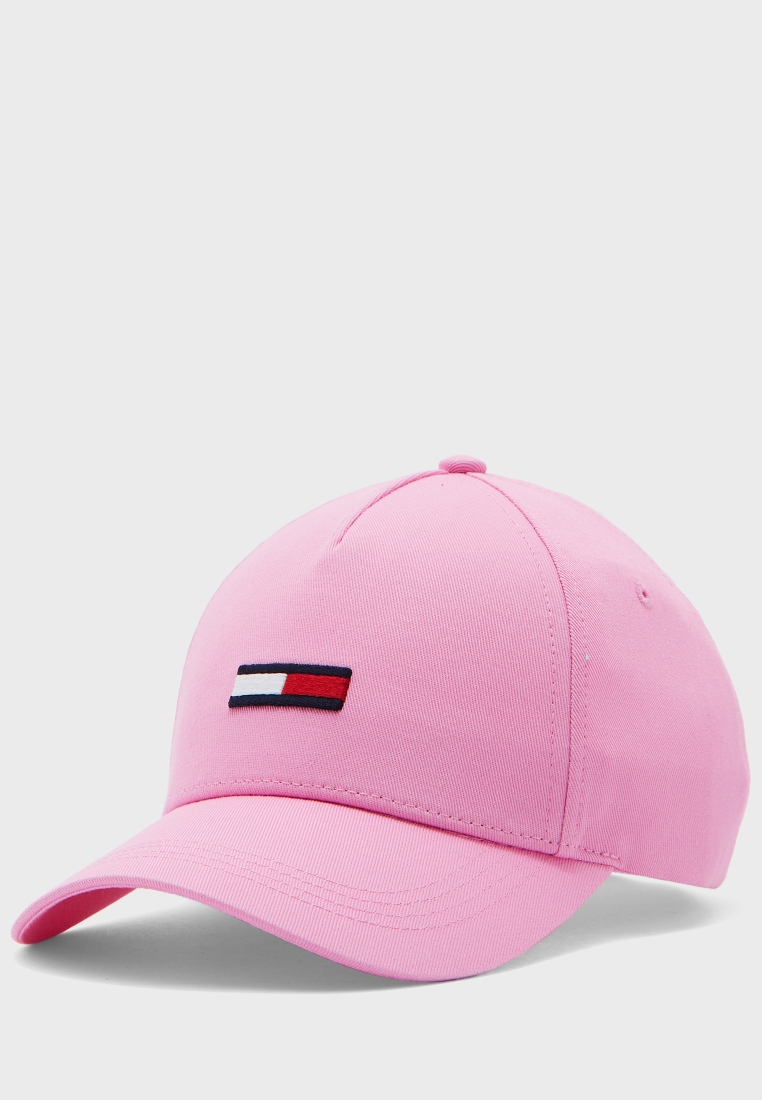 Buy Tommy Hilfiger pink Flag Logo Cap for in MENA, Worldwide