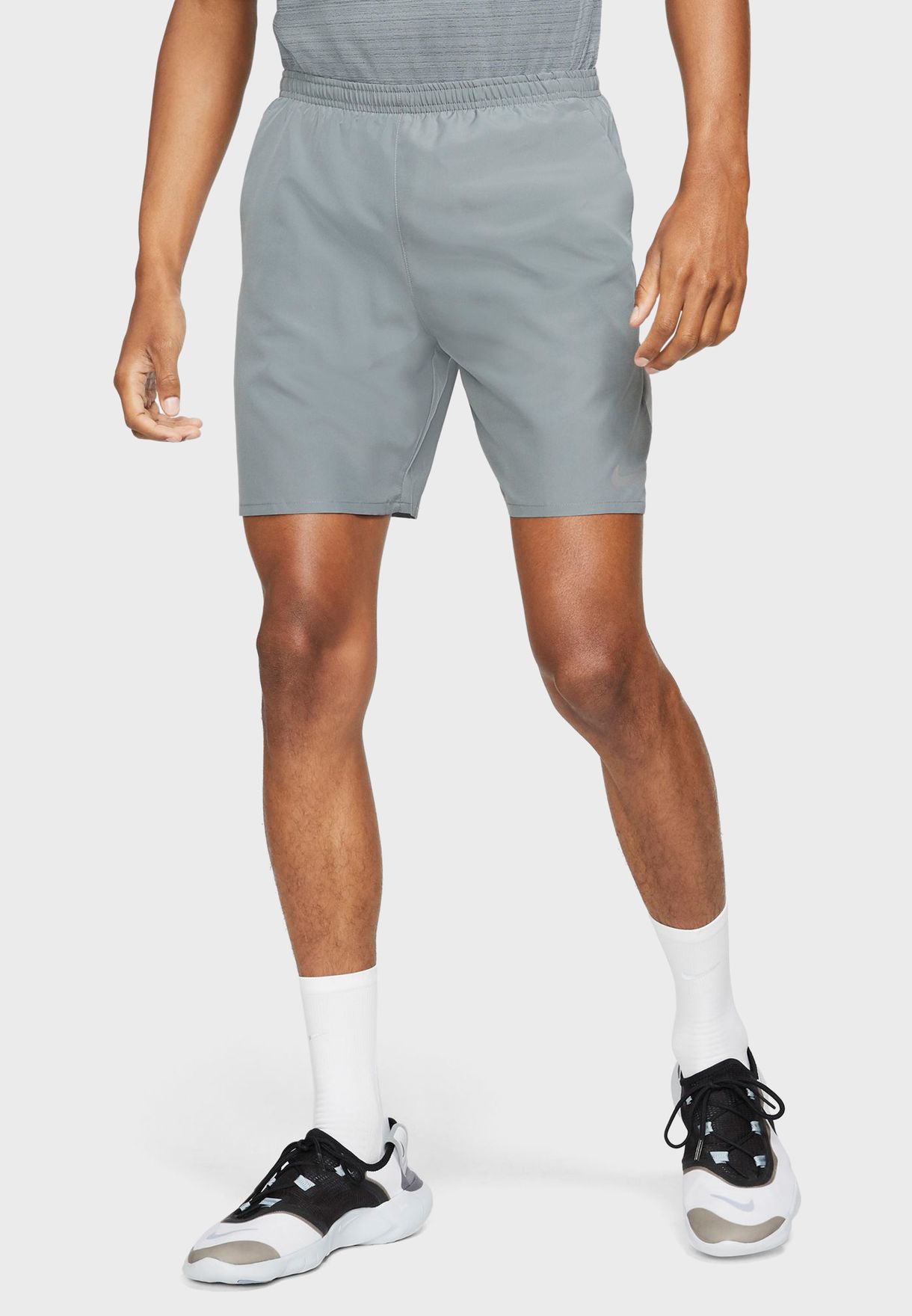 nike 7 inch shorts grey