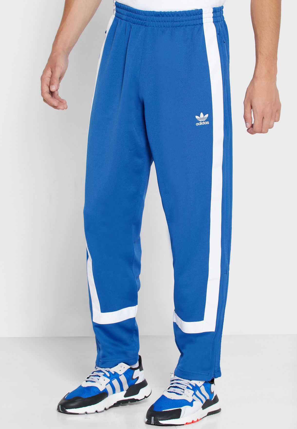 adidas originals blue track pants