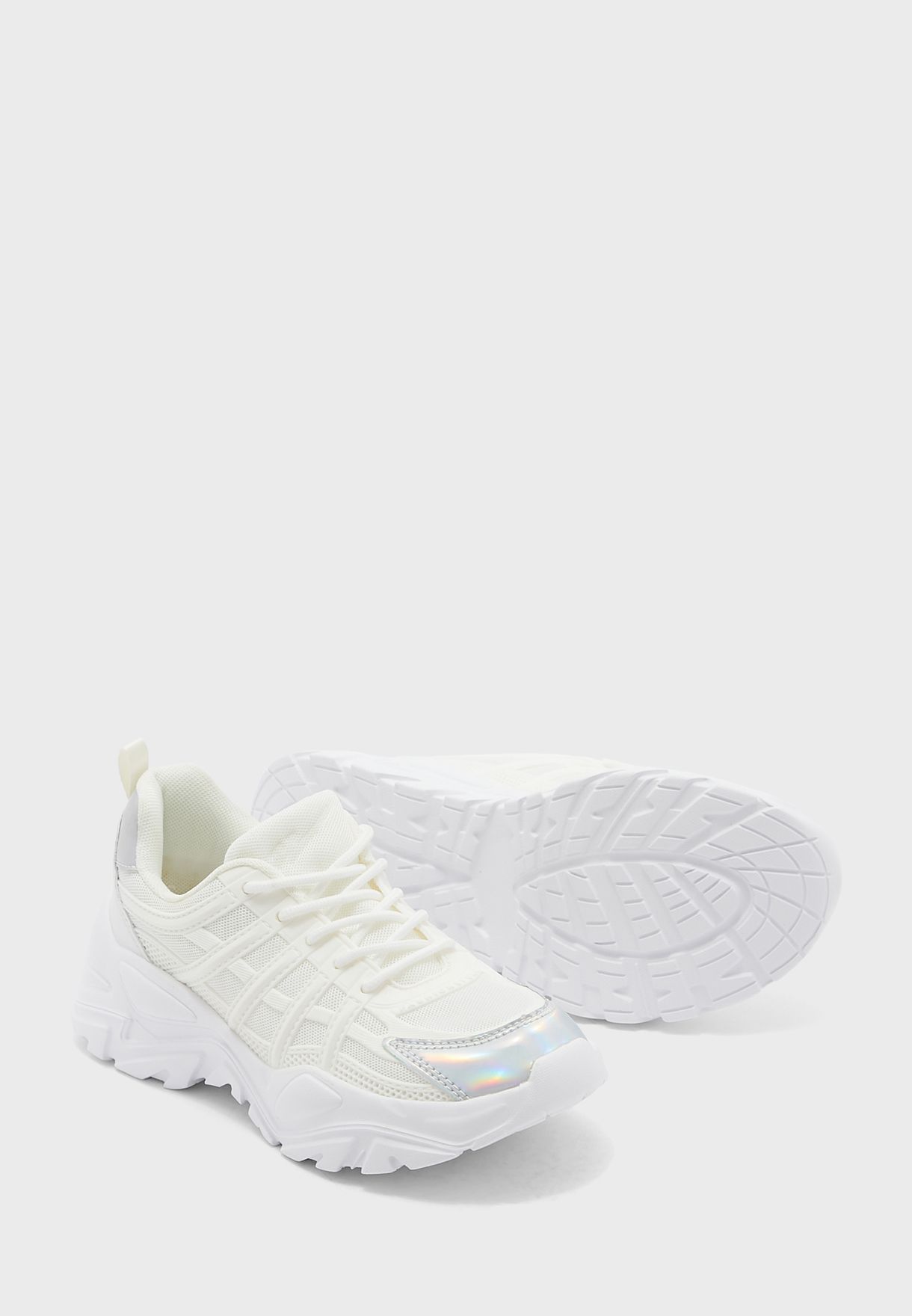 Iridescent Patch Sneaker 