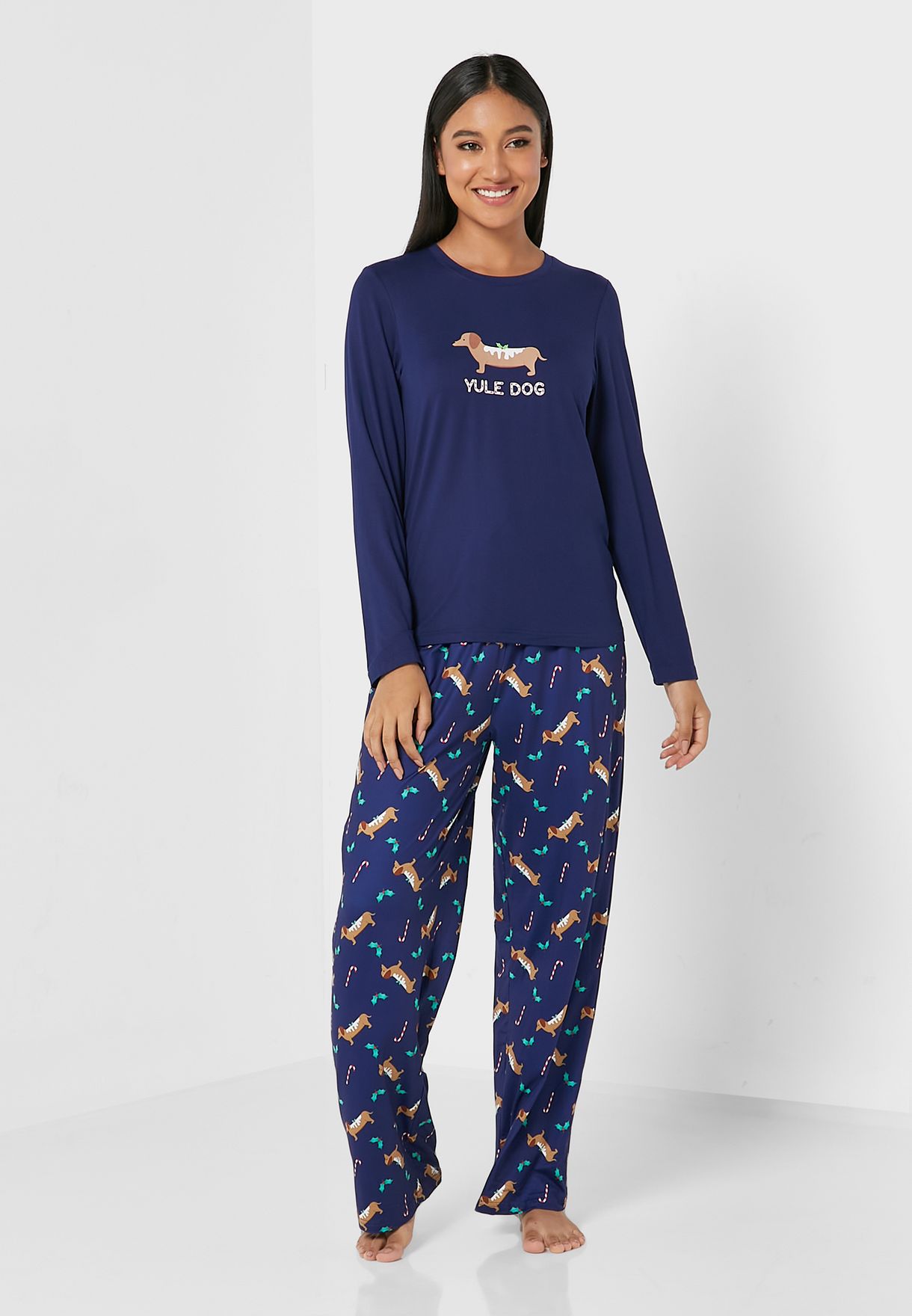 Round Neck T-Shirt & Pyjama Set
