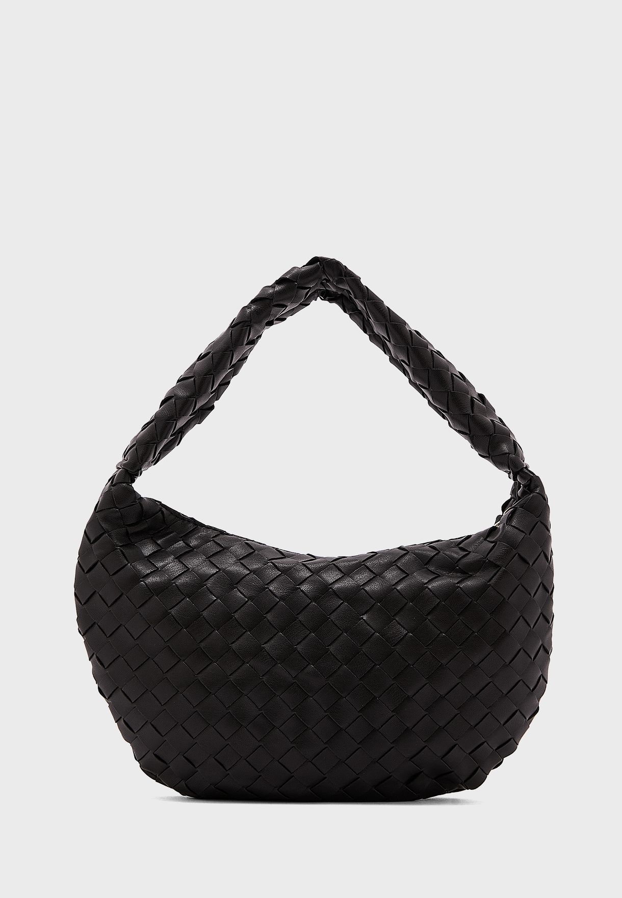 Woven Round Shoulder Bag 