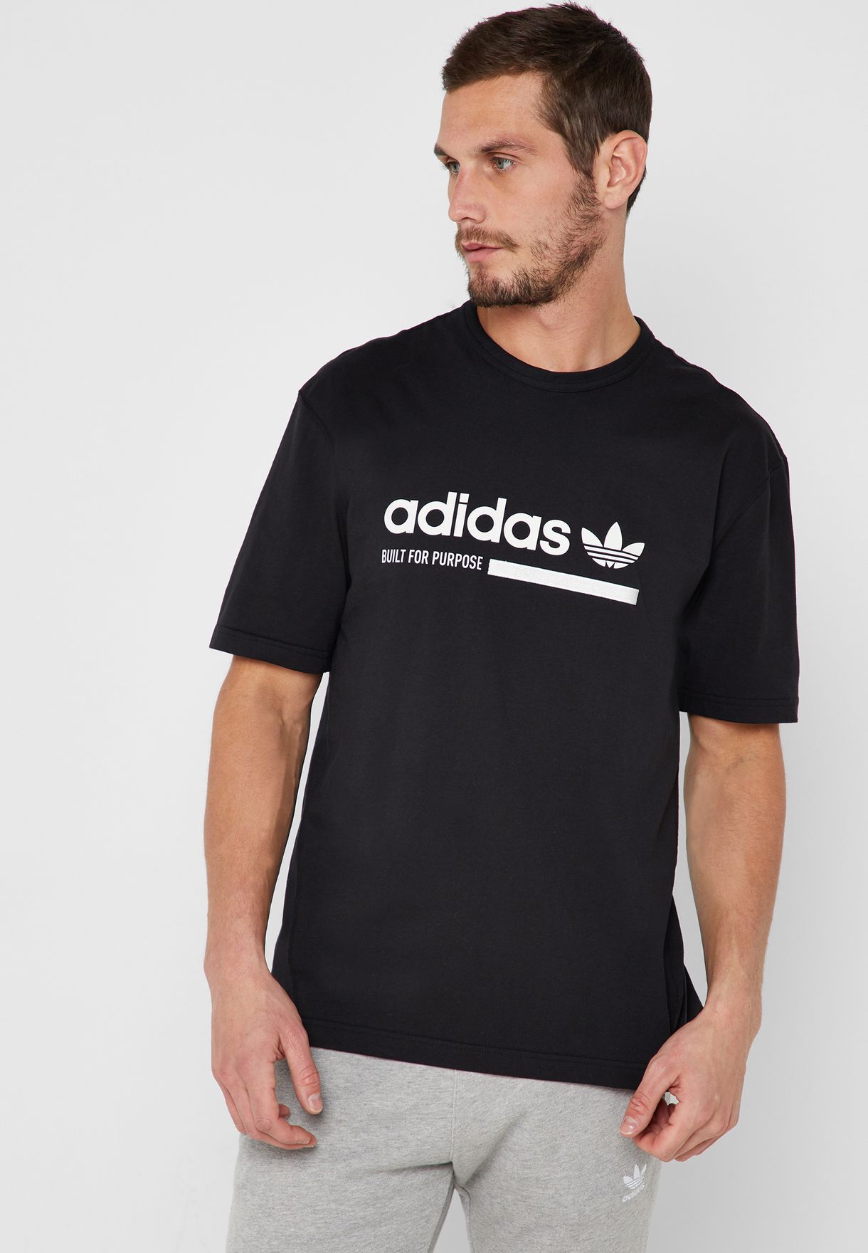 adidas Originals black Kaval T-Shirt 
