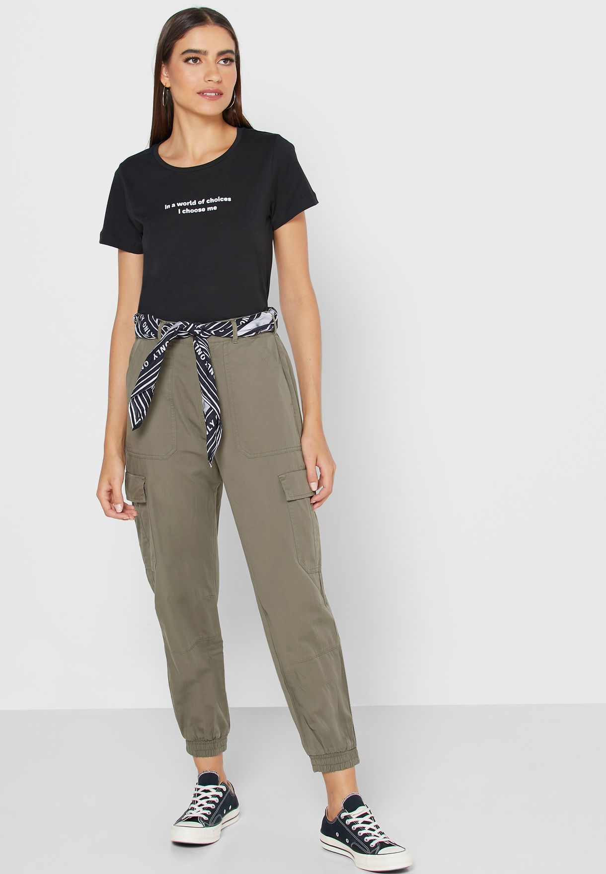 belted cargo pants