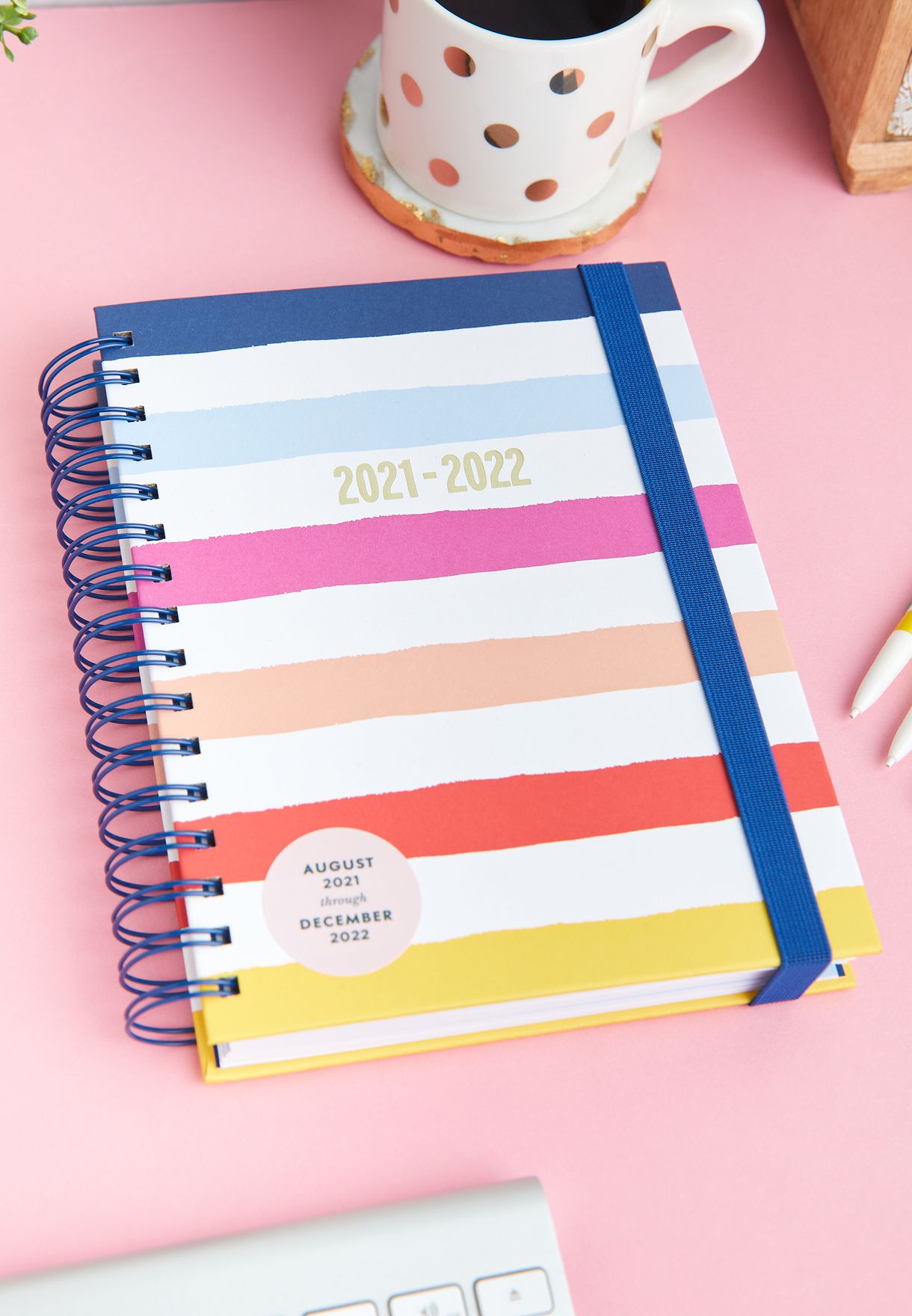 Candy Stripe 17-Month Large Spiral Planner
