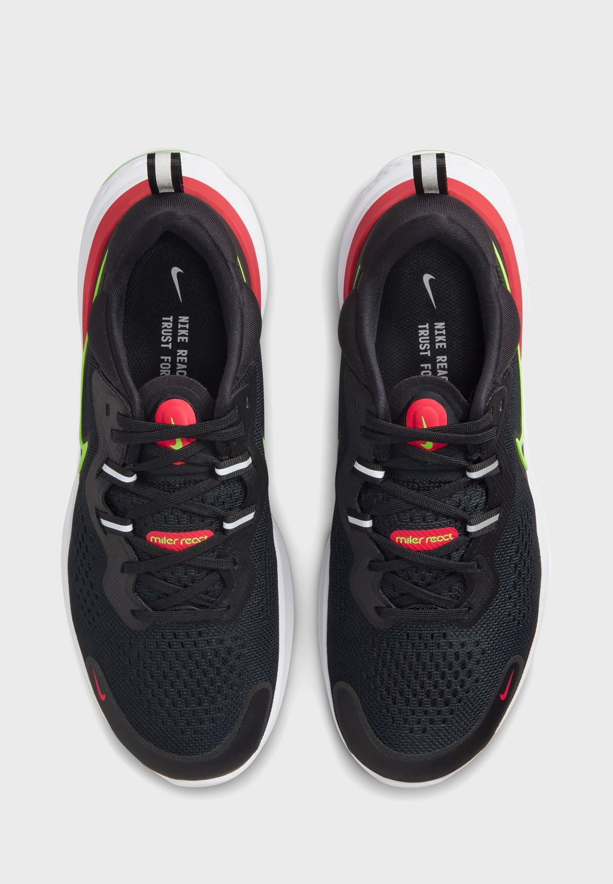 Buy Nike black React Miller 2 Road Running Shoes for Men in Dubai, Abu ...