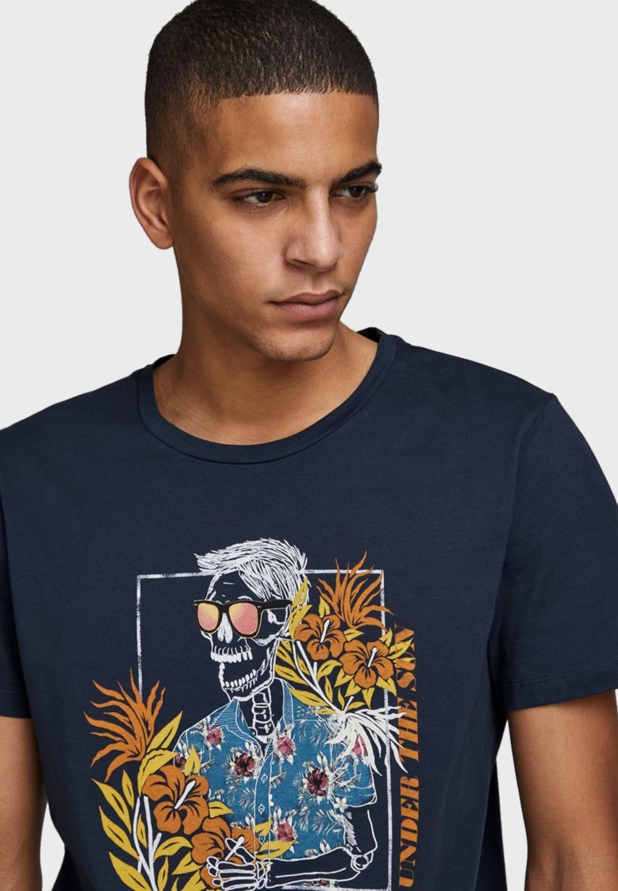 jack jones skull t shirt