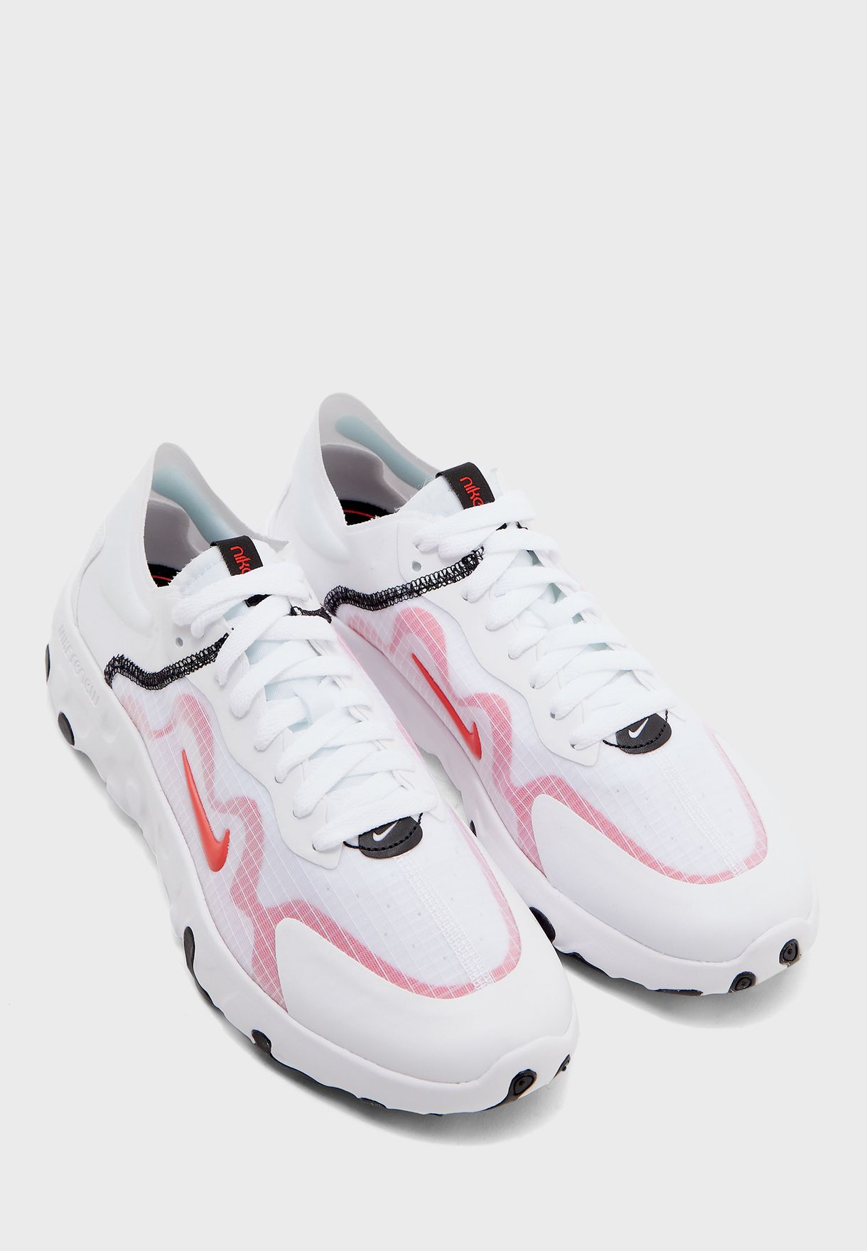 nike renew lucent white red