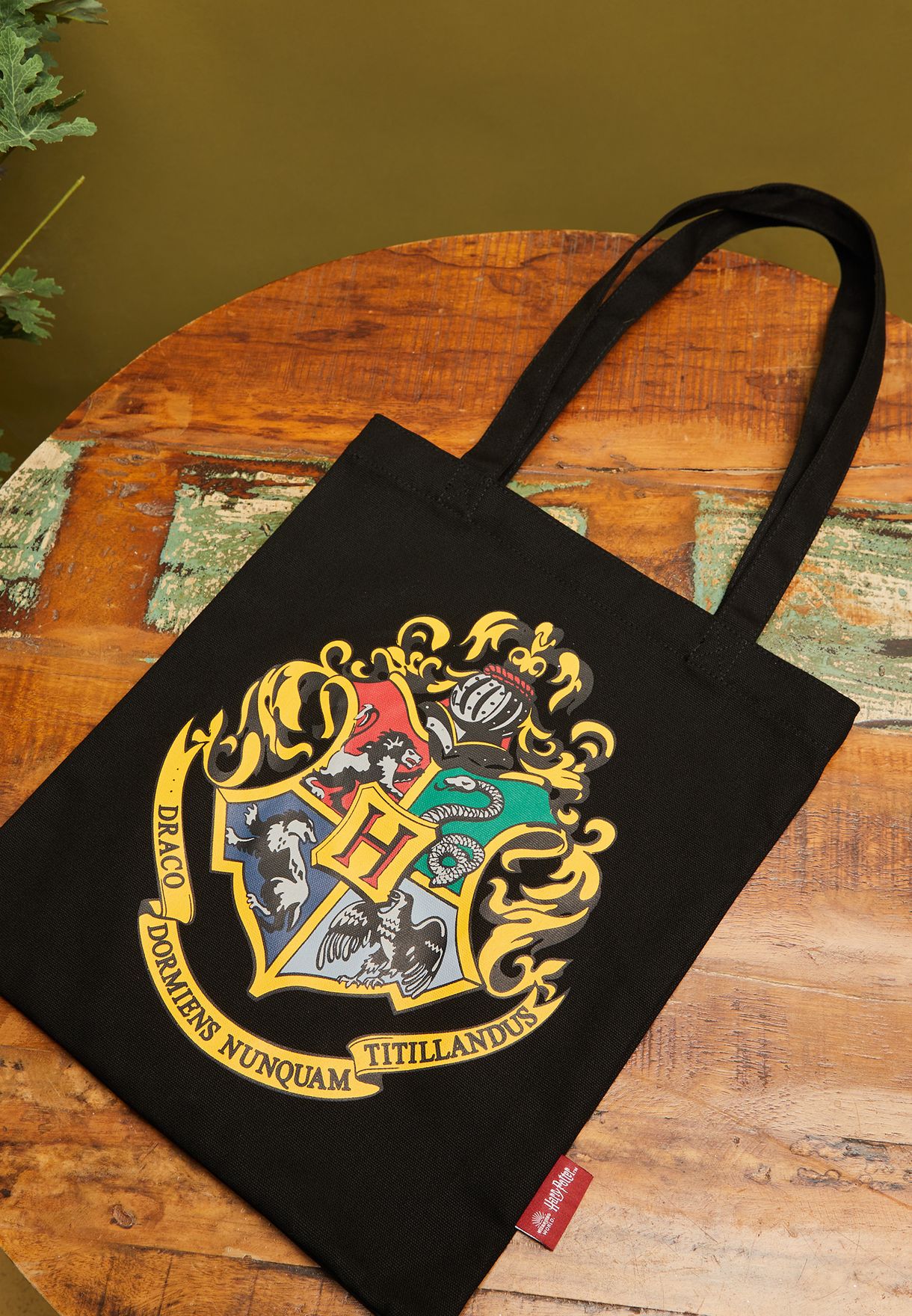 Buy Half Moon Bay black Harry Potter Hogwarts Crest Shopper Bag for ...