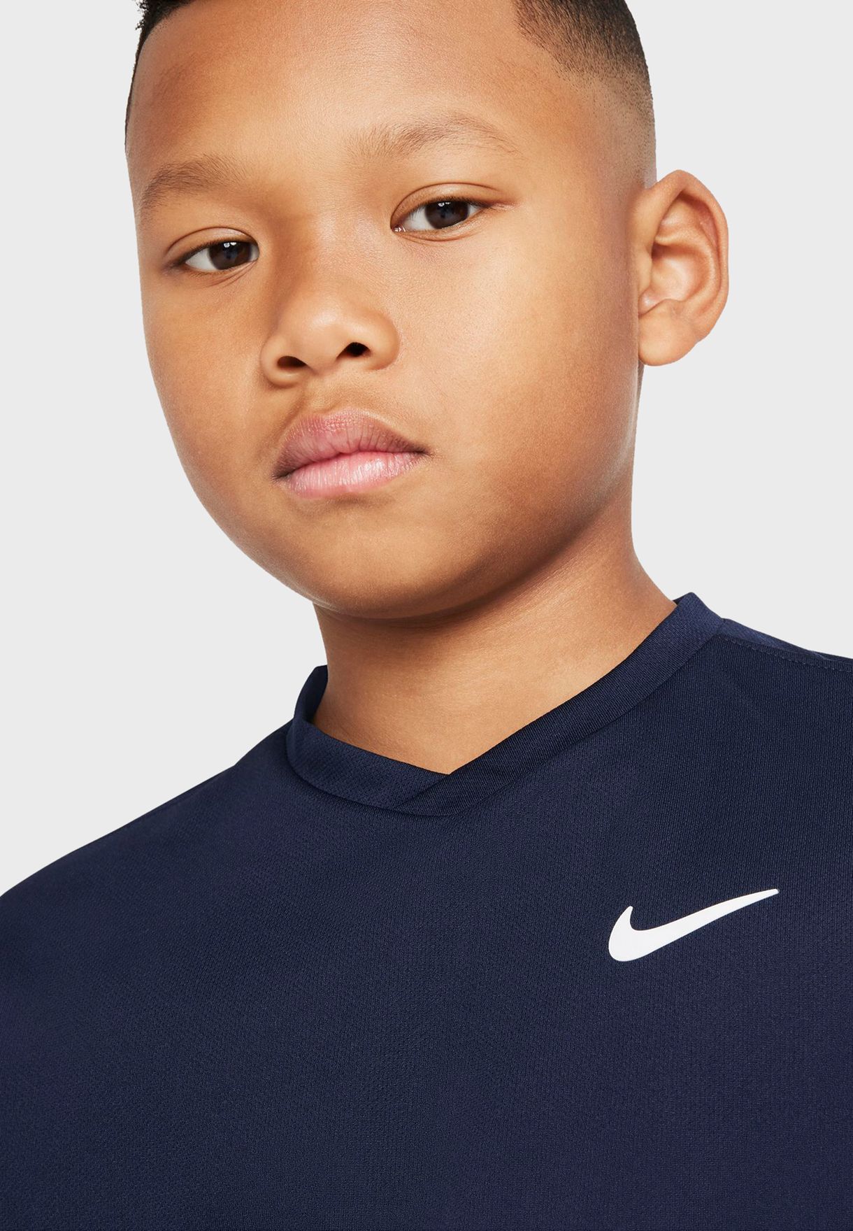 Buy Nike navy Youth Dri-Fit Victory T-Shirt for Kids in Dubai, Abu Dhabi