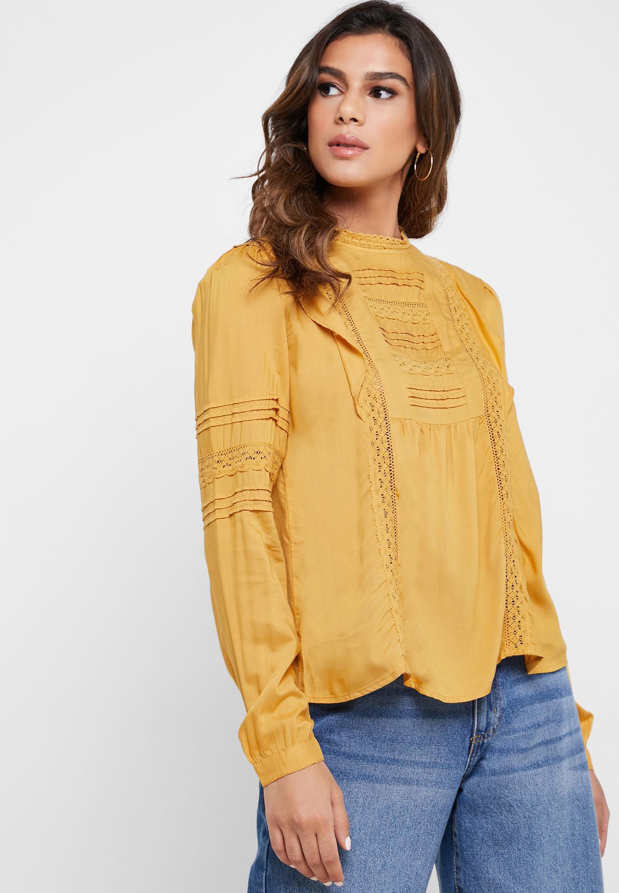 vero moda yellow top