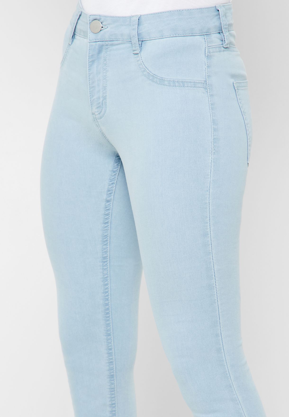 Mid Rise Bleached Jeggings