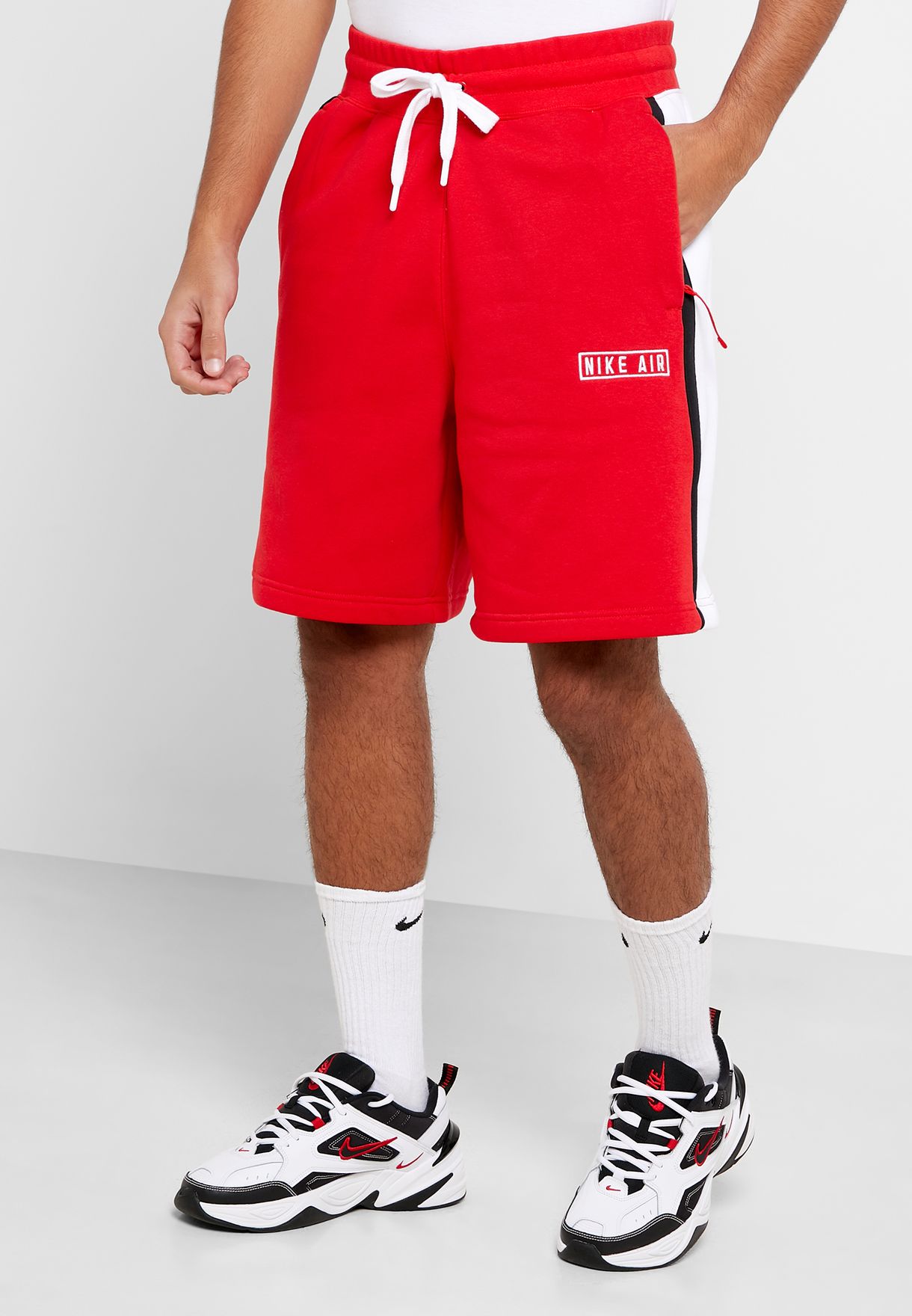 Buy Nike red NSW Air Shorts for Men in 