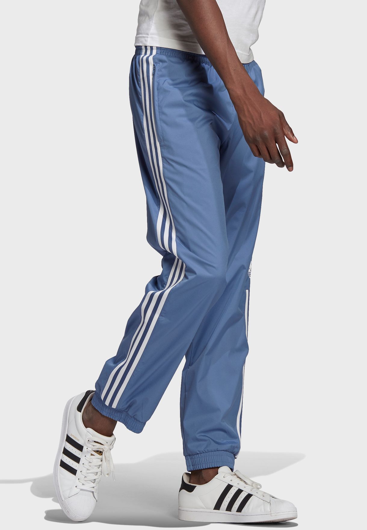 3d trefoil 3 stripe track pants