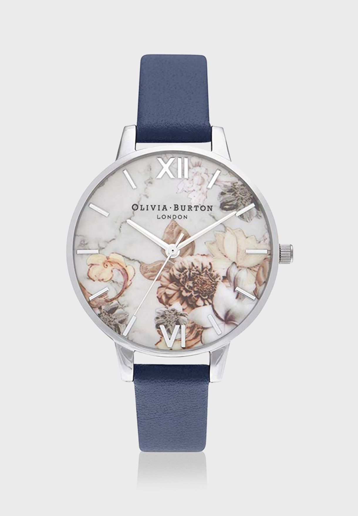 OB16CS33 Marble Florals Analog Watch
