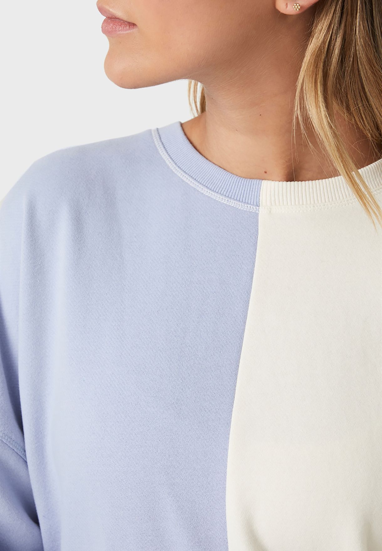 Colorblock Knitted Sweatshirt