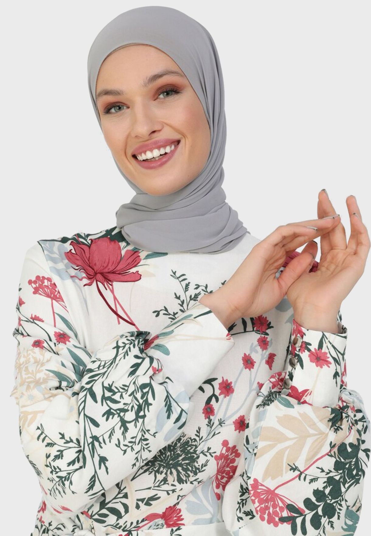 Buy Refka_By_Modanisa prints Floral Print Dress for Women in MENA ...