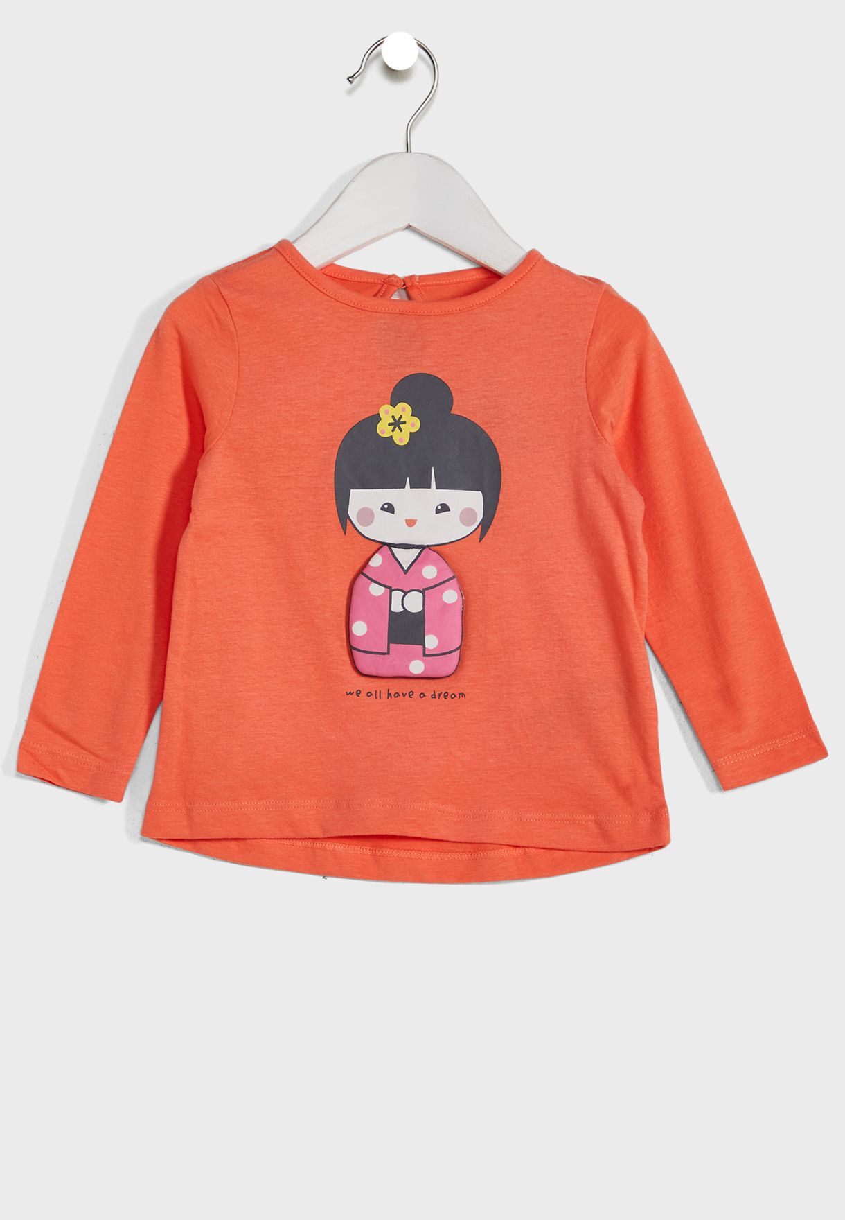 Infant Doll Print T-Shirt