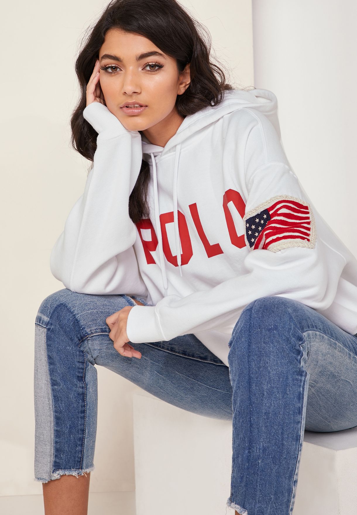 polo ralph lauren cropped sweatshirt