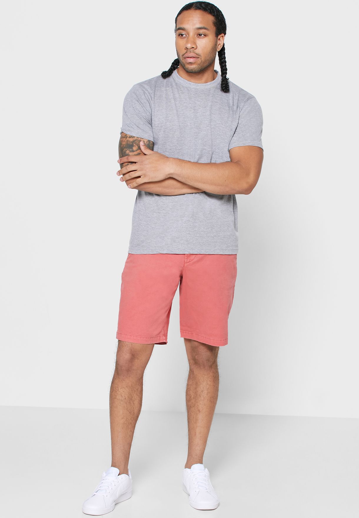 gap mens pink shorts