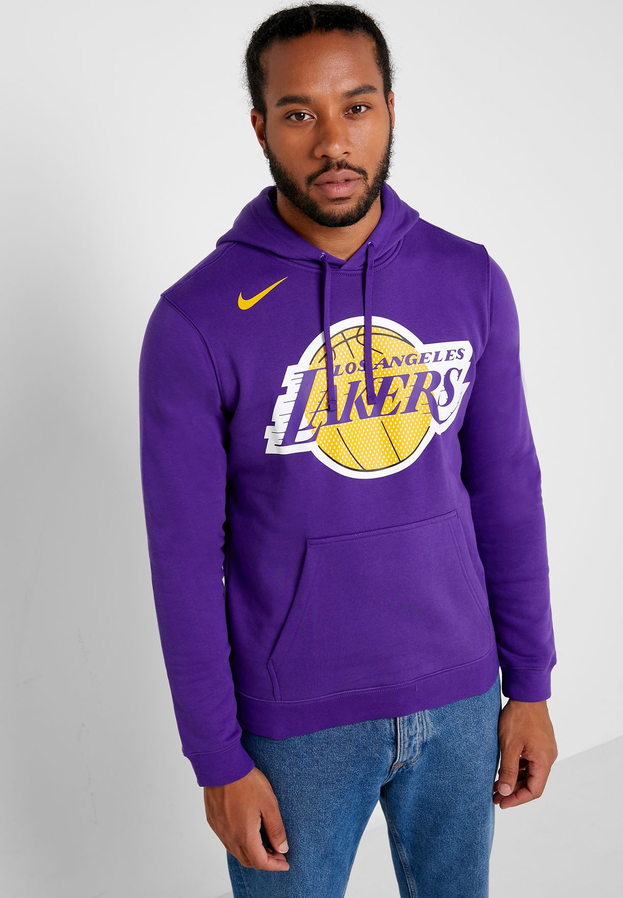 Buy Nike Purple Los Angeles Lakers Club Fleece Hoodie For Men In Riyadh Jeddah Av0340 504