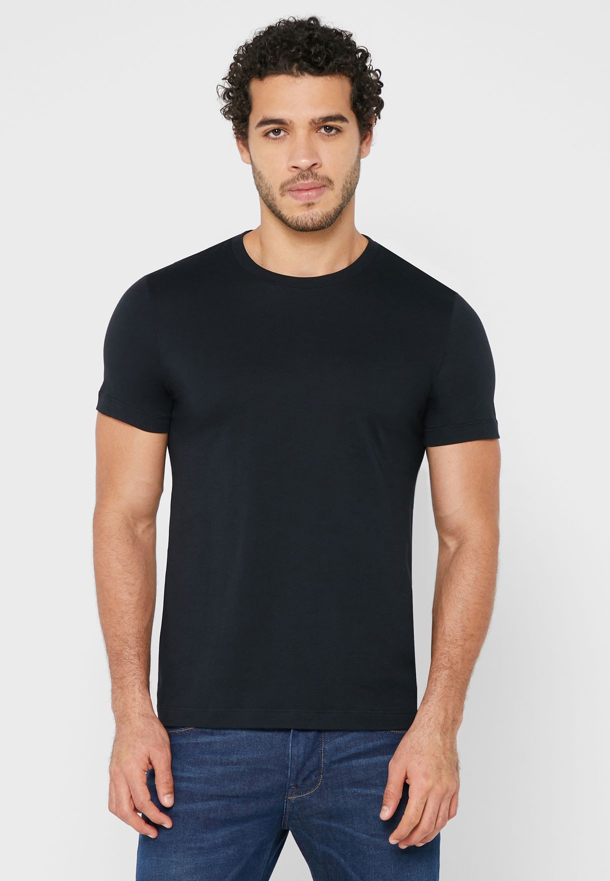 Buy Baleno black Essential Crew Neck T Shirt for Men in Dubai, Abu Dhabi
