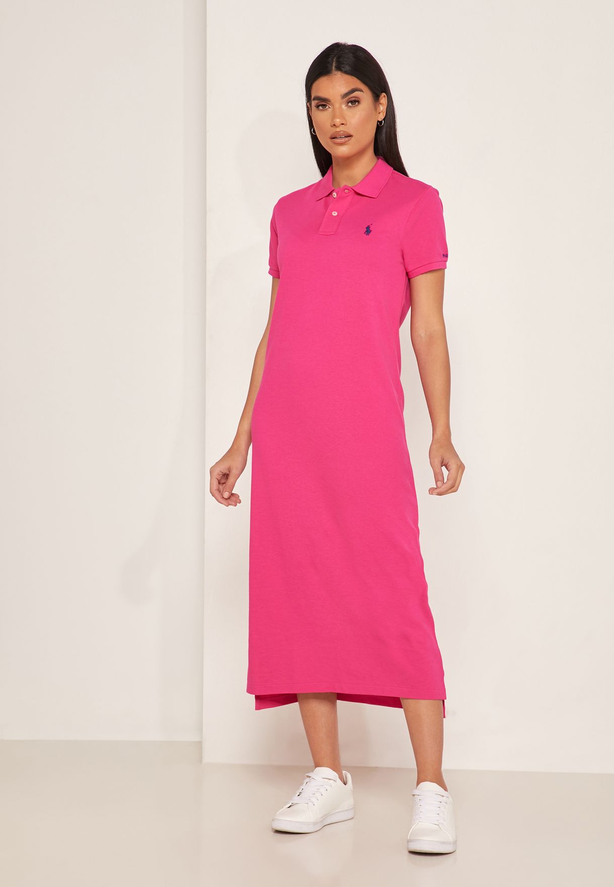 Polo Ralph Lauren pink Polo Logo Dress ...