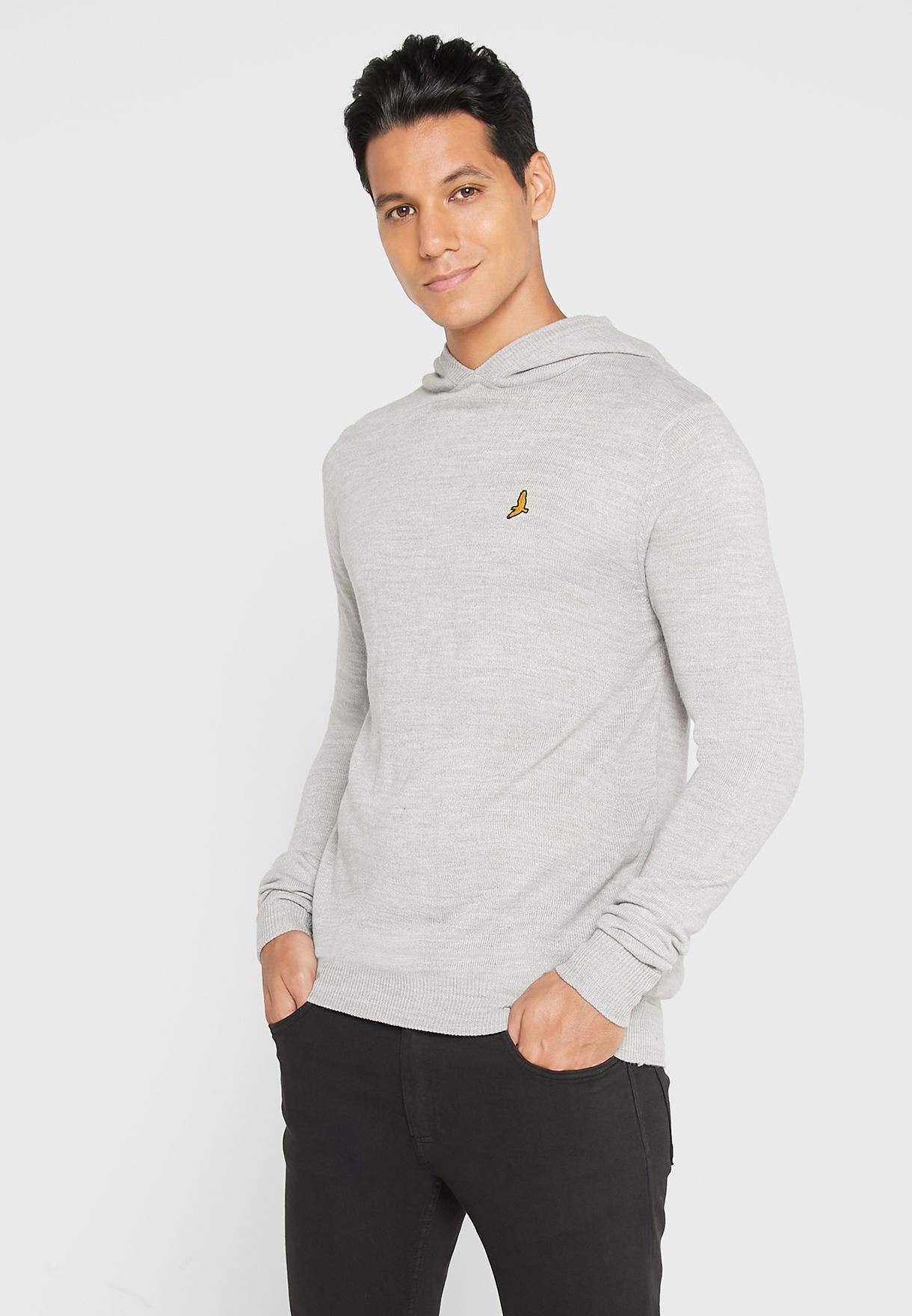 Knitted Ribbed Hoodie