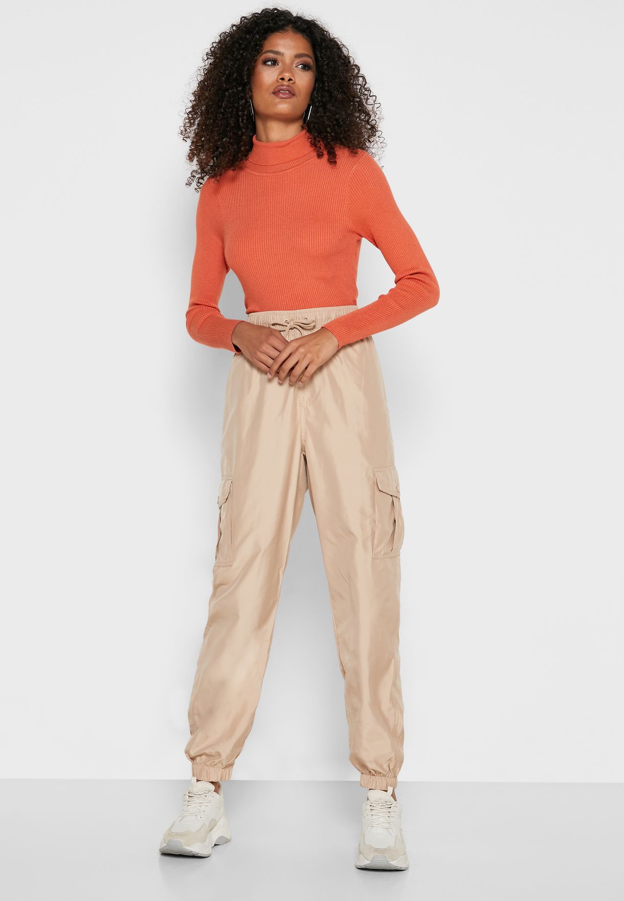 beige jogger pants