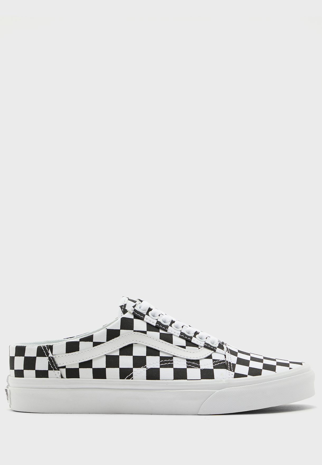 checkerboard old skool mule