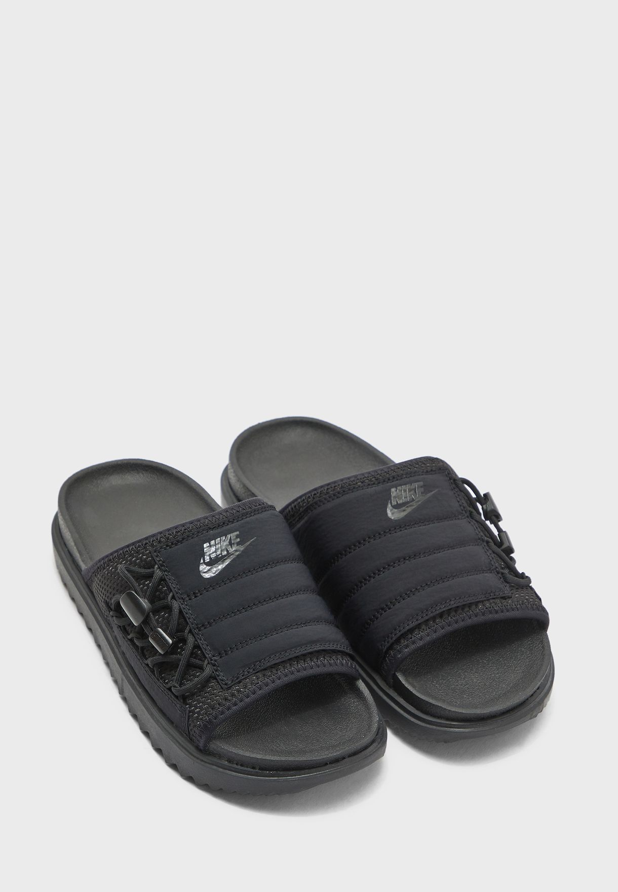 nike city sandals in black