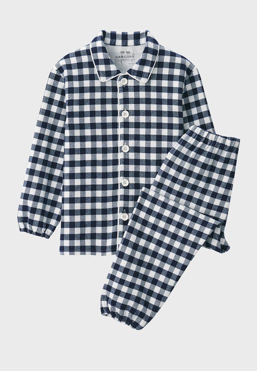 Kids Checked Pyjama Set