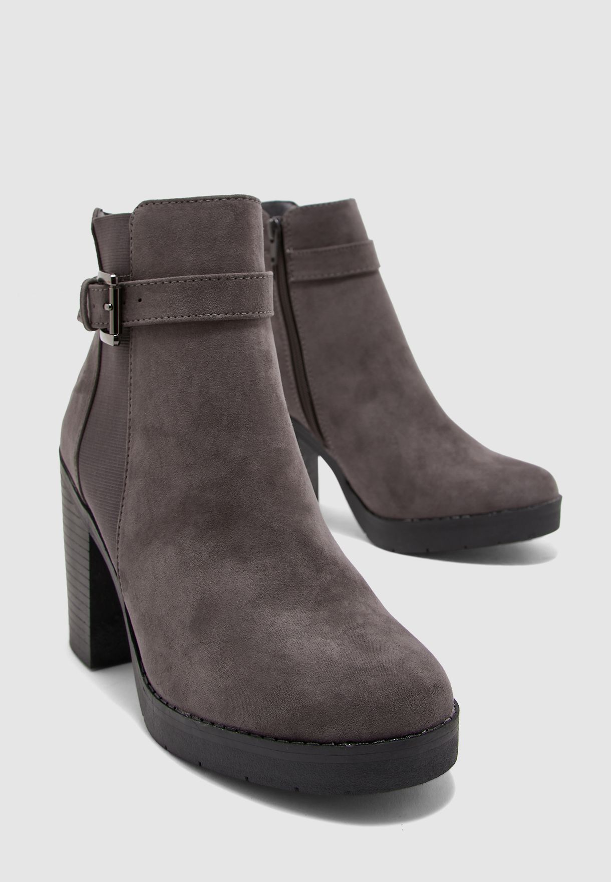 dorothy perkins grey ankle boots
