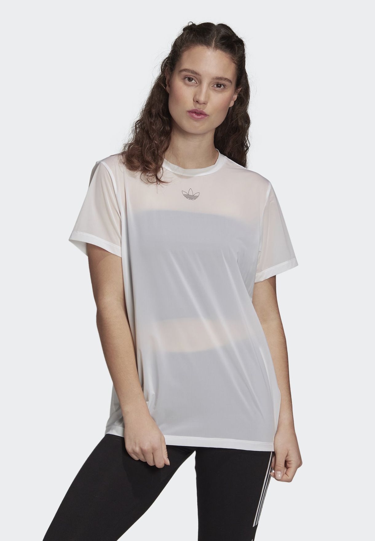 Buy adidas Originals white Mesh T-Shirt 
