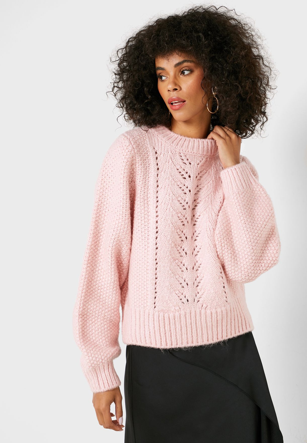 Op de loer liggen Profeet Verbazingwekkend Buy Topshop Tall pink Cable Knit Cropped Sweater for Women in MENA,  Worldwide