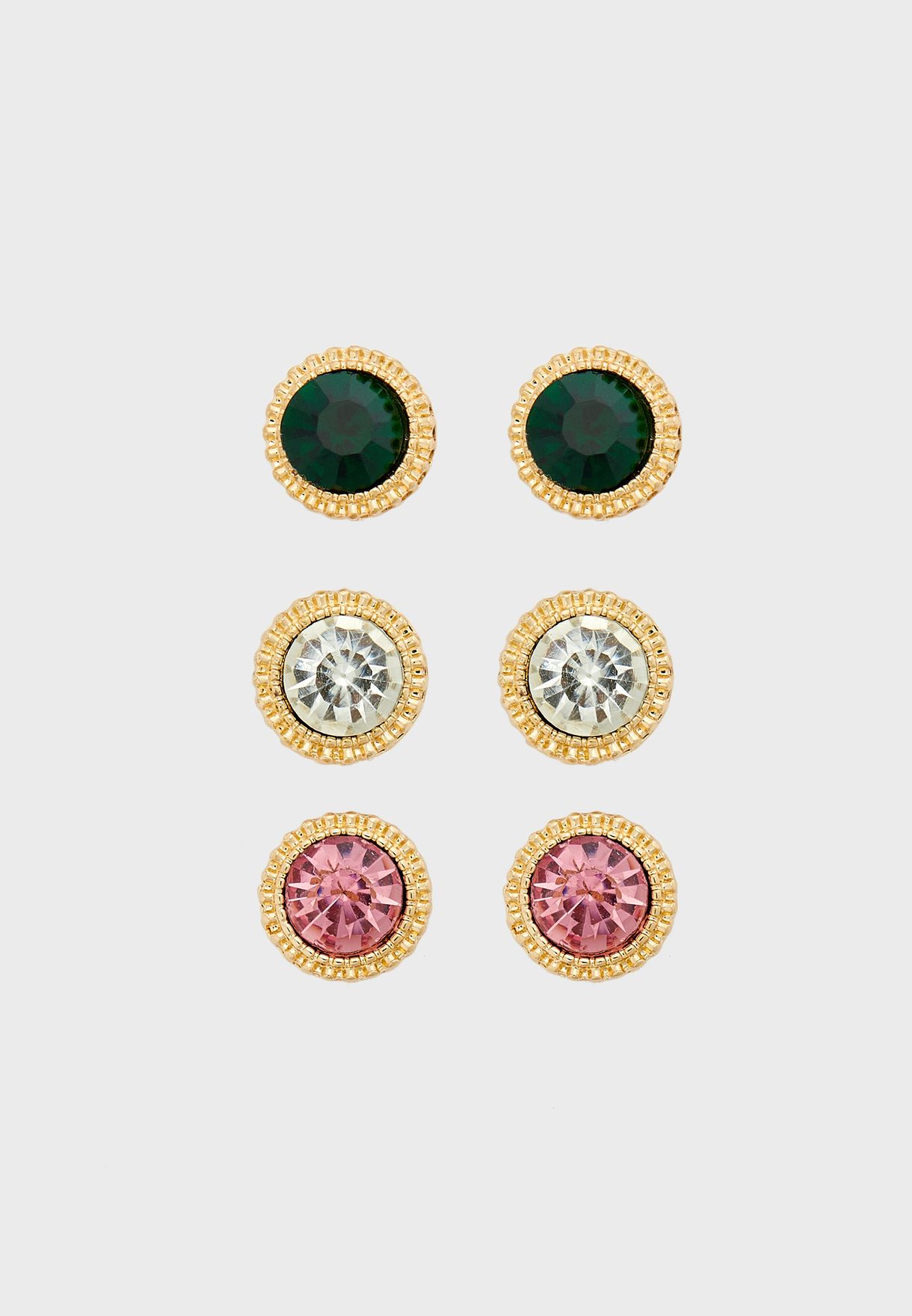 Stone Detail Multipack Earrings