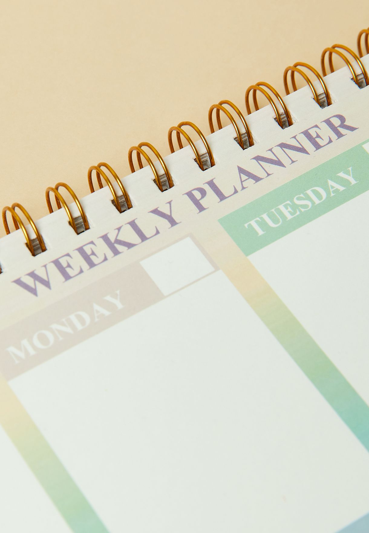 A4 Rainbow Weekly Planner