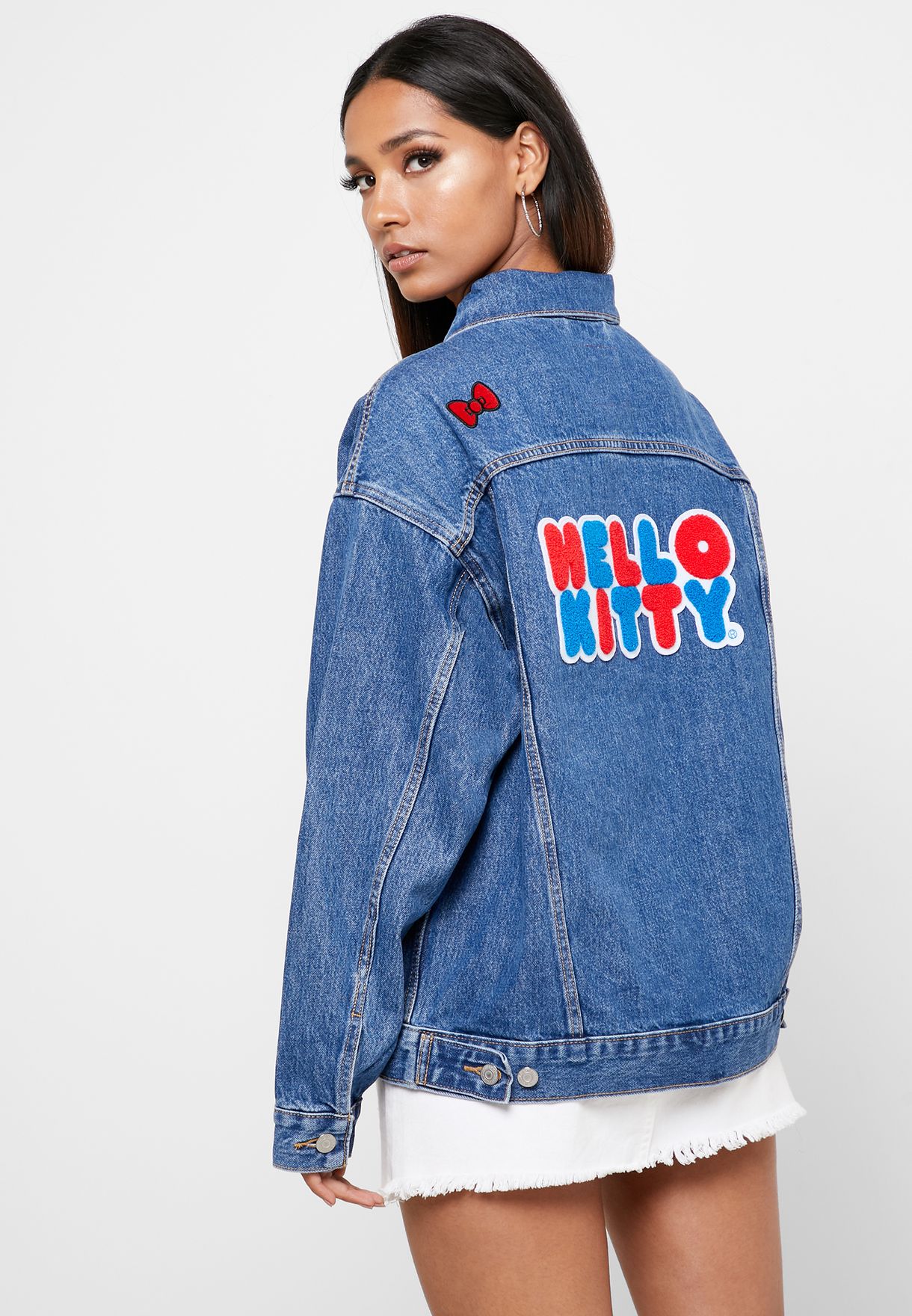 Buy Levis blue Hello Kitty Embroidered Denim Jacket for Women in MENA,  Worldwide