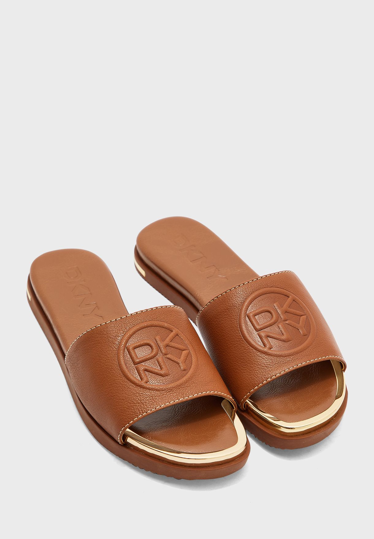 dkny sandals brown