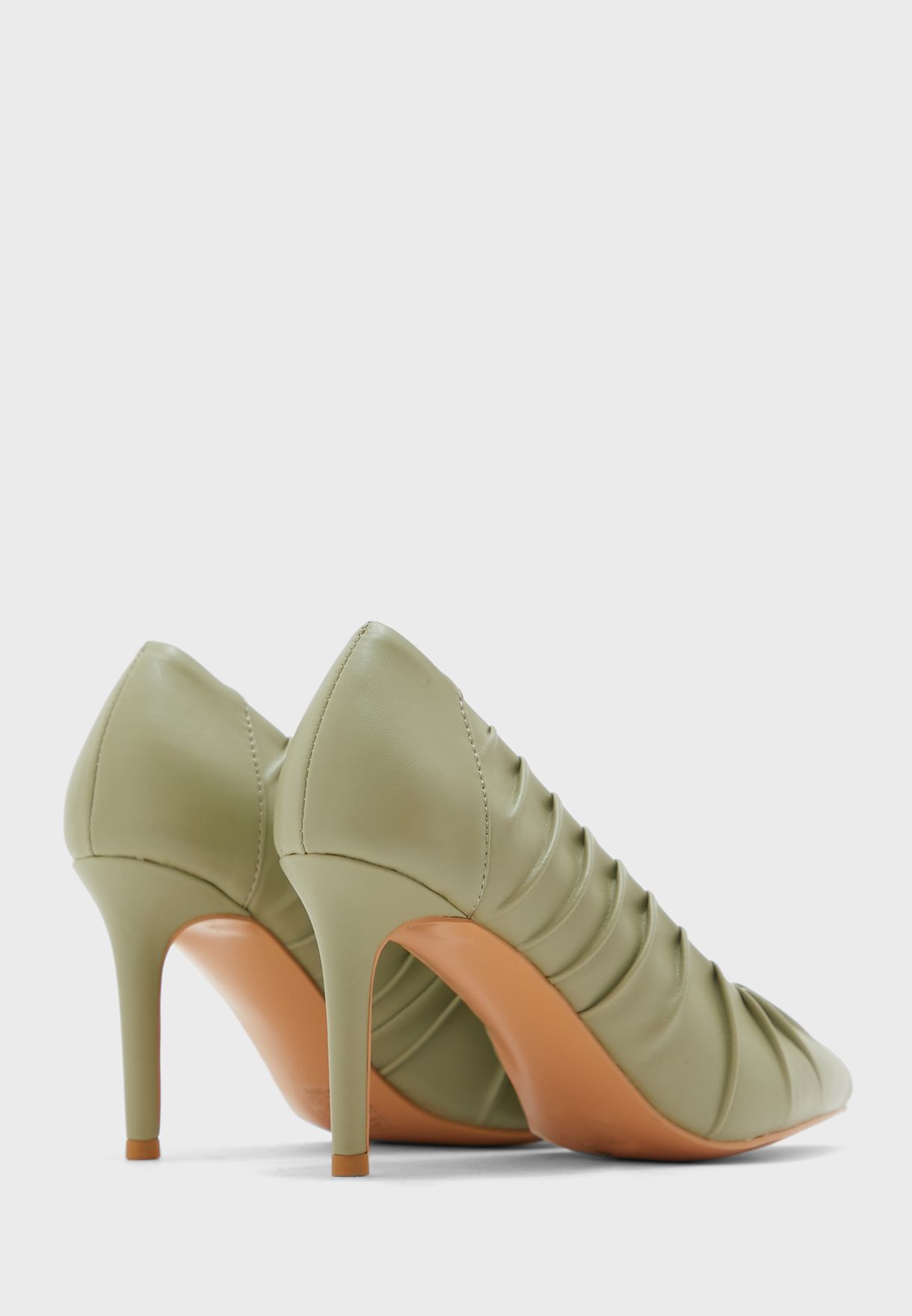 Ruched Pointed Pump 
