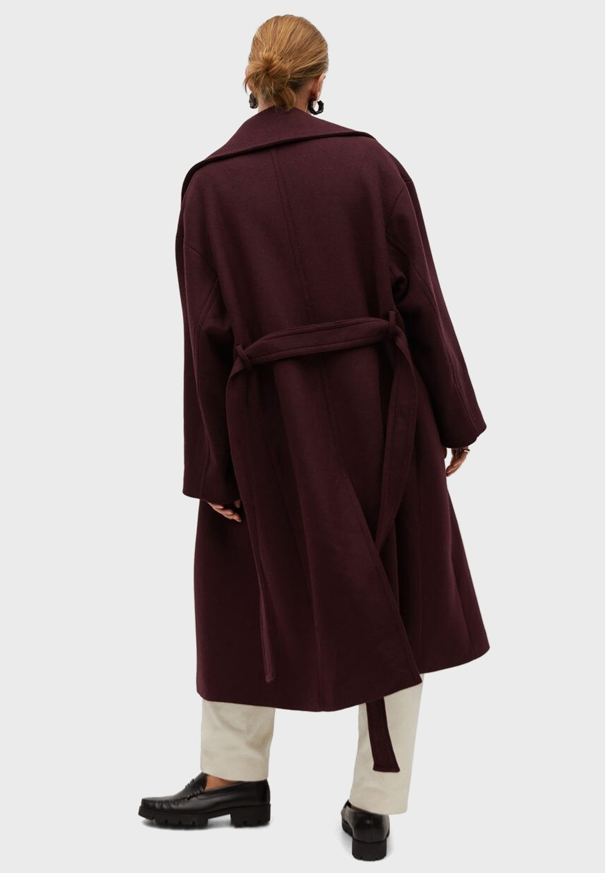 mango maroon coat