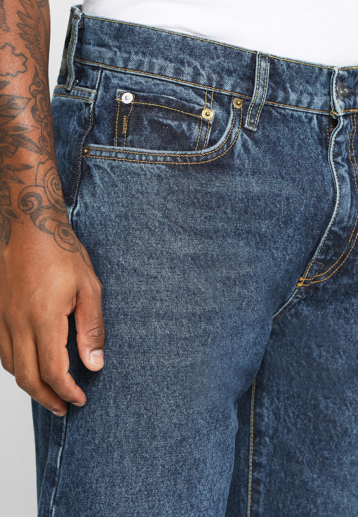 Dark Wash Straight Fit Jeans