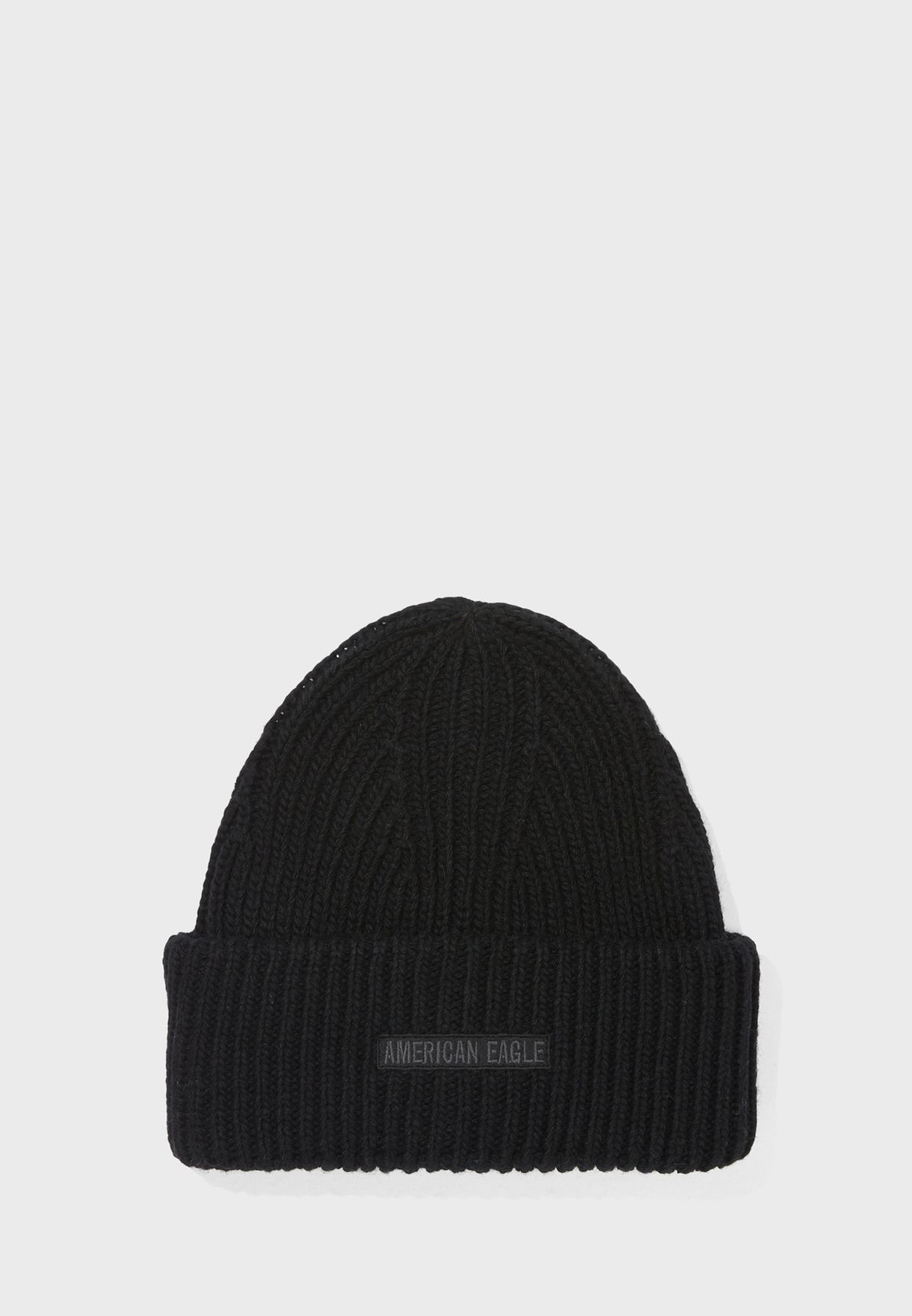 american eagle black beanie