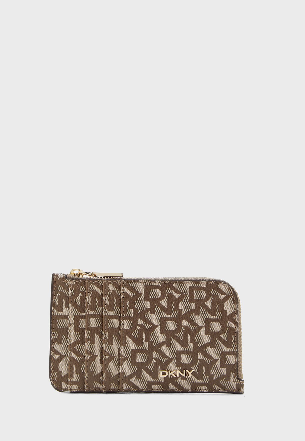 dkny card holder with zip