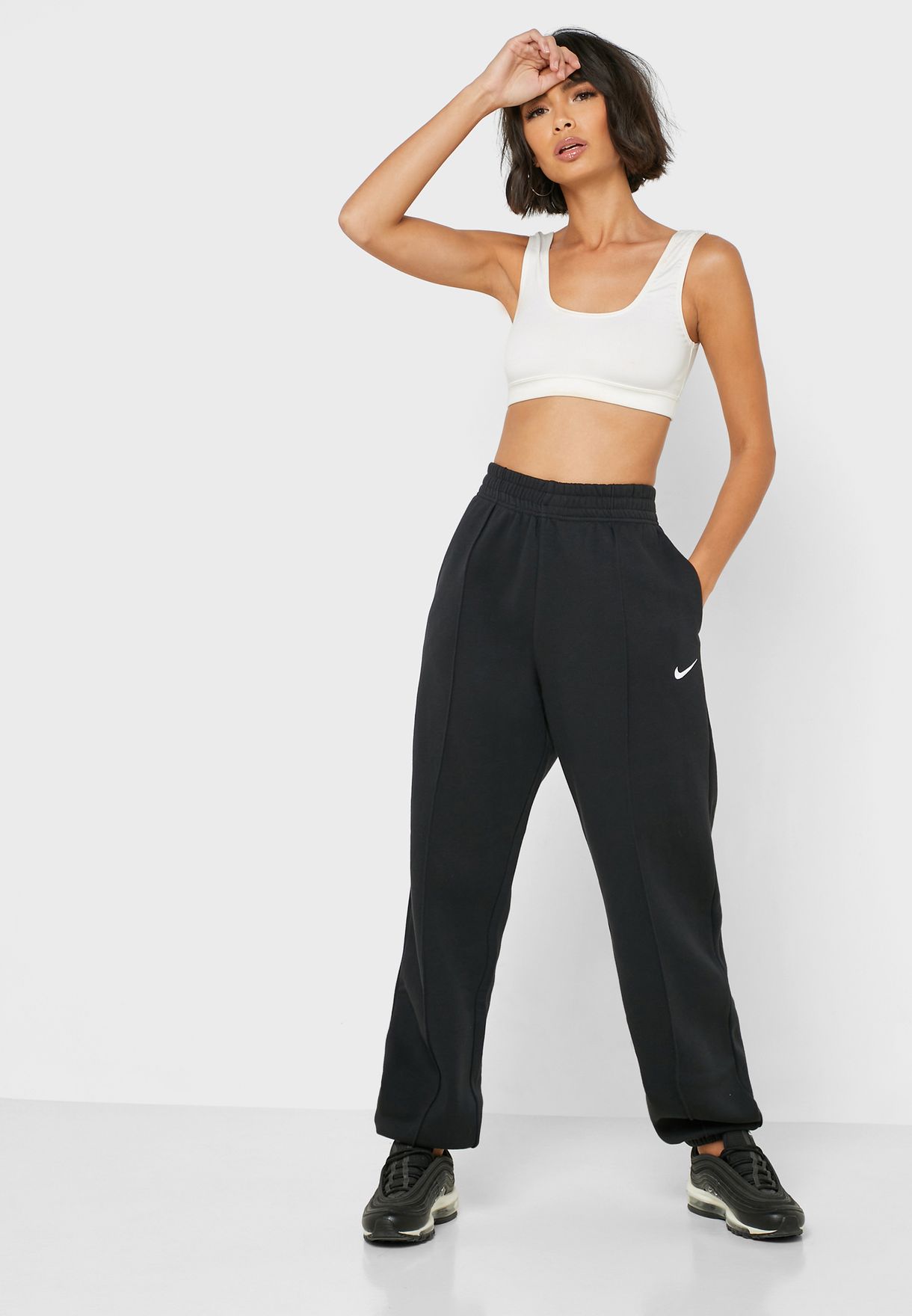 Buy Nike black NSW Fleece Sweatpants 