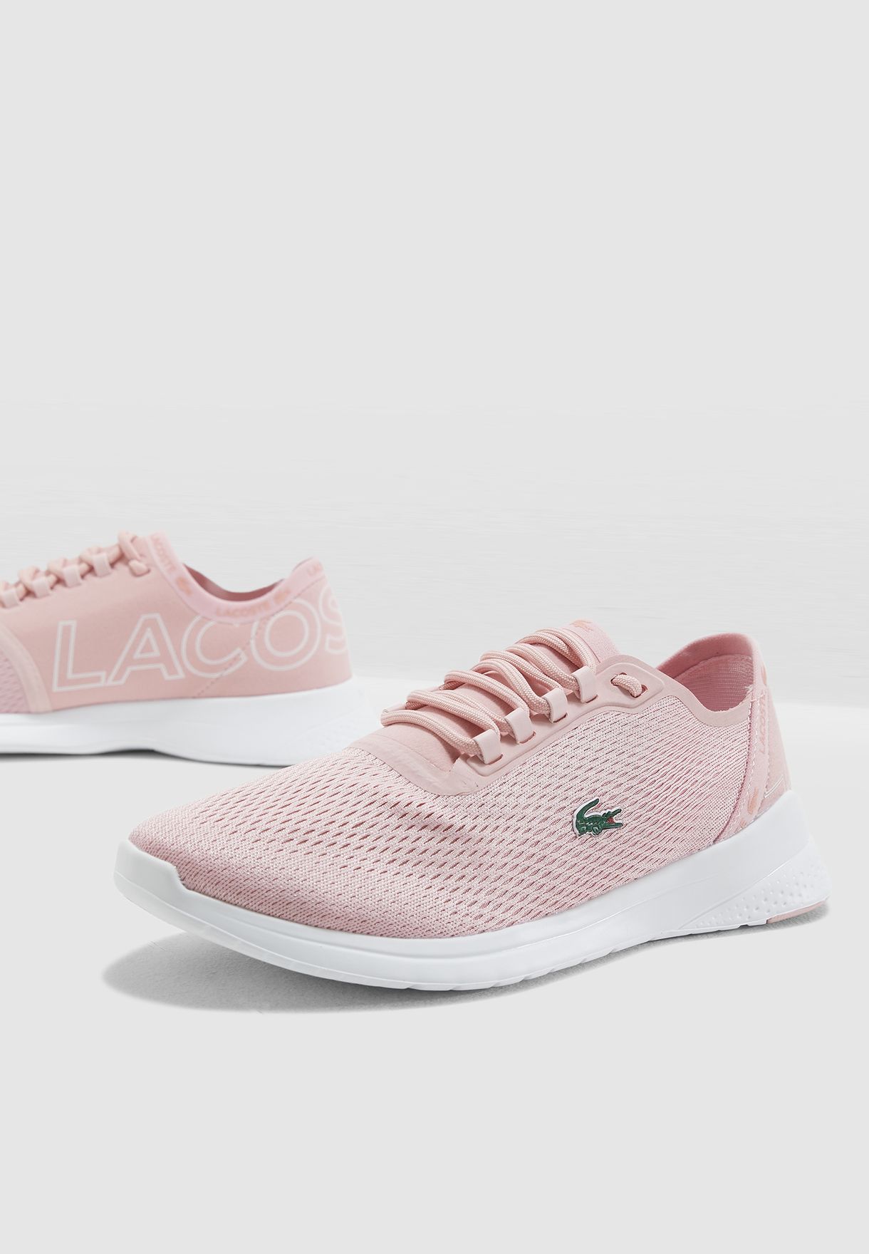 pink lacoste sneakers